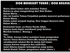 Doa Malaikat Tuhan Katolik Bahasa Mandarin